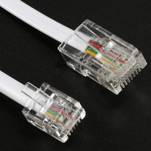 Uxcell Telephone RJ11 6P4C to RJ45 8P8C Connector Plug Cable for Landline Telephone...