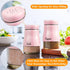 Pink Salt and Pepper Shakers Set, Bivvclaz 5 oz Stainless Steel Salt and Pepper Dispenser with Glass Bottom, Cute Salt and Pepper Shakers for Pink...