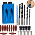 34 Pcs Pocket Hole Jig, Woodwork Guides Joint Angle Tool 15 Degree Holes Puncher Locator Dowel Jig Kit, Hole Positioning Fixture with Screws Sprin...