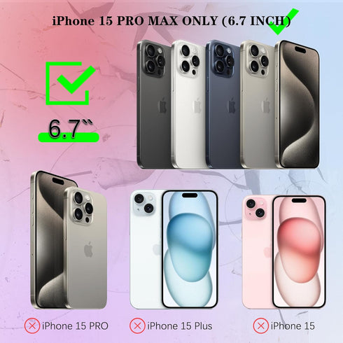 Magnetic Waterproof Case for iPhone 15 Pro Max ,Shockproof Heavy Duty Protection case ,Full Body Phone Case with Built-in Screen Protector/Wireles...