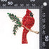 Red Rhinestone Northern Cardinal Brooch,Fashion Crystal Animal Birds Brooch for Women Christmas Bird Brooch...