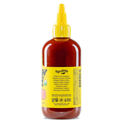 Organic Sriracha Hot Sauce by Yellowbird - Organic Chili Pepper Sauce with Red Jalapenos, Agave and Garlic - Plant-Based, Gluten Free, Non-GMO - H...