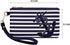 PU Nautical Anchor Purse, 8.5"x5.0" Wristlet Bag Zip Coin Pouch...