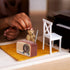 Miniature Vintage Style Radio Figurine Retro Mini Radio Model Tiny Old-Fashion Simulation Radio Toys for Dollhouse Accessories - Brown...