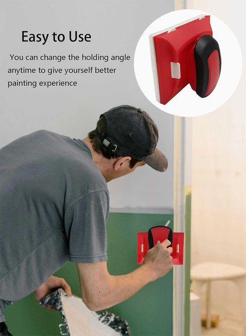 Paint Edge Trimmer, Paint Edger Tool for Walls with Pad Nylon Bristles Edges for Home Interior, Corner Walls and Ceilings Pad Painter Wall Paintin...