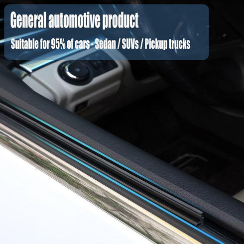 Side Window Wiper Premium All-Seasons Durable Stable And Quiet Rearview Mirror Windshield Wiper Universal Automotive Accessories (Sedan)...