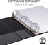 Samsill Economy 1.5 Inch 3 Ring Binder, Made in The USA, Round Ring Binder, Customizable Clear View Cover, Black, (18550)...