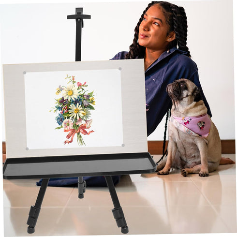 STOBOK Brush Drawing Tool Storage Easel Storage Tray Tripod Pallet Board Easel Detachable Paints Tray Trays for Easel Replace Accessories Pigment ...