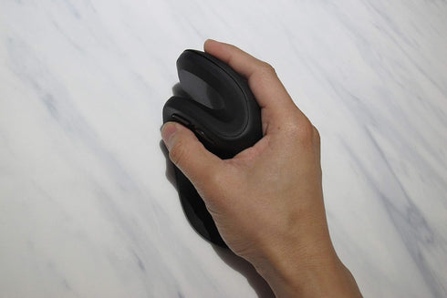 MOJO Perfect Grip Dual Mode Silent Vertical Ergonomic Mouse - Bluetooth/Wireless Optical Mouse w/Adjustable Sensitivity and Quiet Buttons...