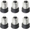 6PCS E14 to E12 Socket Adapter E14 to E12 Adapter Converter Lamp Adapter E14 to E12 Light Socket Reducer, Silver...