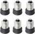 6PCS E14 to E12 Socket Adapter E14 to E12 Adapter Converter Lamp Adapter E14 to E12 Light Socket Reducer, Silver...