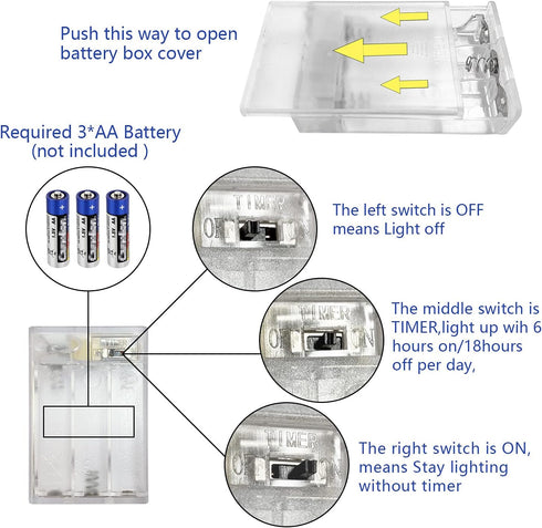 4 Pack Battery Operated Dewdrop Led Lights,Indoor Mini Fairy Lights With Timer Function,For Wedding Home Parties Christmas Holiday Decoration,6 Ho...