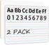 2 Pack Small White Board Set - Double Sided Dry Erase Ruled Lap Boards 9x12 Lined Whiteboard for Kids Student Learning for Student and Classroom U...