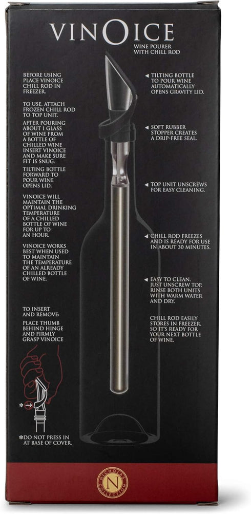 Cork Pops VinOice Wine Chiller and Non-Drip Pourer...