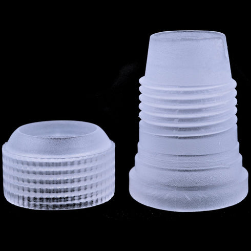 BronaGrand 10pcs Plastic Standard Couplers Pipe Tip Coupler Cake Decorating Couplers for Icing Nozzles,White...