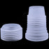 BronaGrand 10pcs Plastic Standard Couplers Pipe Tip Coupler Cake Decorating Couplers for Icing Nozzles,White...