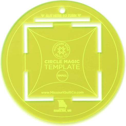 Missouri Star Quilt Circle Template, 5” | Round Acrylic Circle Ruler for Quilting Charm Packs and Precut Fabric Squares | Essential Quilt Supplies...