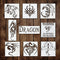Dragon Stencil | Inspirational Fantasy Aztec Japanese Awesome Graffiti Dragon Stencils for Painting on Wood, Glass, Wall, Rock, Fabric, Walls, Gla...