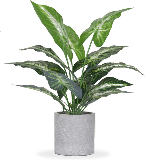 16" Small Fake Plants Artificial Tropical Faux Plants Indoor for Office Desk Shelf Bathroom Home Decor...