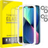 JETech Screen Protector for iPhone 13 mini 5.4-Inch with Camera Lens Protector, Easy-Installation Tool, Tempered Glass Film, 2-Pack Each......