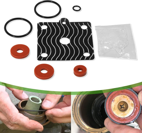 Replace for Wilkins 1/4"-1/2" Model 975XL 975XL2 Rubber Repair Kit Backflow Preventer Repair Kit, Including Lubricant...