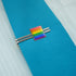 Rainbow Pride Gay Lesbian Contemporary Square Tie Bar Clip Clasp Tack- Silver or Gold...