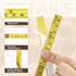 6 Pieces 12' Self Adhesive Measuring Tape Adhesive Backed Double Scale Measuring Tape Ruler Self-Adhesive Stick Tape Measures for Work Woodworking...