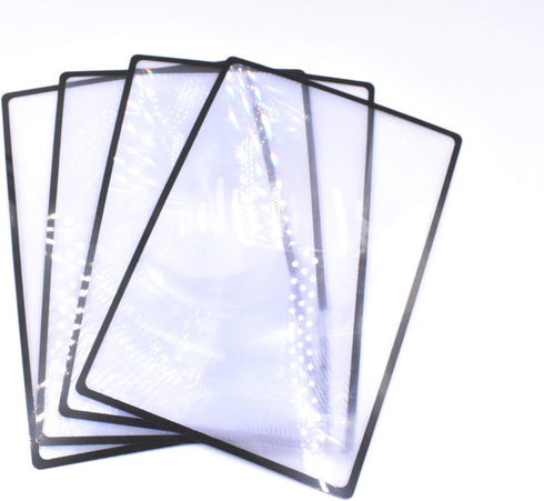4 Pack of 3X Magniifying Full Page Magnifier Fresnel Lenses Ideal for Reading Small Prints...