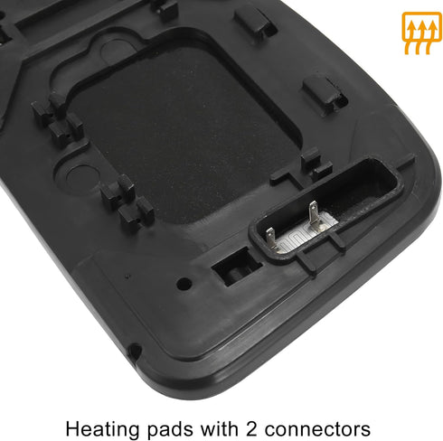 X AUTOHAUX Car Rearview Right Passenger Side Heated Mirror Glass Replacement with Backing Plate for Nissan Tiida 2007-2012...