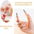 Strawberry Huller Stem Remover Tomato Corer Potato Tweezers Carrot Cutter Pineapple Peeler Clip for Fruit and Vegetable (Orange)...