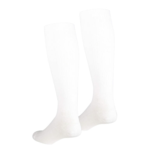 NuVein Women's Compression Socks, 15-20 mmHg Support, Casual Cushion Foot Style, Knee High, Closed Toe, White, X-Large...