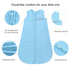 JELLYMONI Baby Sleep Sack 6-12 Months 100% Cotton Wearable Blanket, 0.5 TOG Soft Lightweight Toddler Sleeping Sack 2 Pack 2-Way Zipper Newborn Sle...