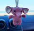 Elephant Cute Ornament, Car Rearview Mirror Hanging Decorations, Automotive Crochet Handmade Holder Accessories, Bag Ornament....