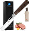 ZhengSheng Folding Chef Knife 4.8" Sharp 440A Stainless Steel Blade Wooden Handle Pocket Foldable Japanese Style Kitchen Knife for Outdoor Camping...