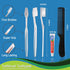 50 Pack Disposable Toothbrushes with Toothpaste and Comb for Homeless Individually Wrapped,10g Travel Toothpaste,7inch Black Hair Comb, Toothbrush...