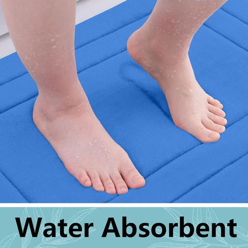 Arotive Memory Foam Bathroom Rug Mat 24x16, Ultra Soft and Absorbent Bath Mat, Machine Wash Dry, Comfortable Bath Rug Carpet for Bathroom Floor, T...