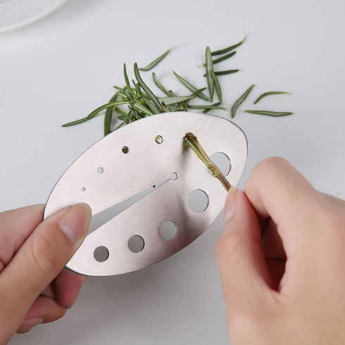 Herb Stripper Tool, Stainless Steel Herb Leaf Zipper for Kale, Chard, Collard Greens, Rosemary and Thyme...