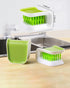 Blade Knife Cleaner Kitchen Washing Brush Chopsticks Cutlery Cleaning Brush Double-Sided Scrubber Multifunctional Knife Sponge...