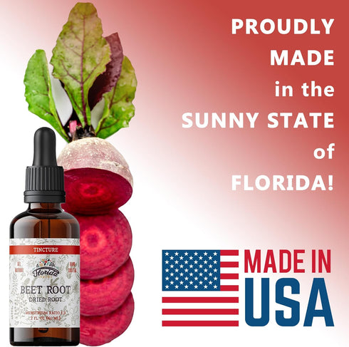 Beet Root Supplement - Liquid Beets Extra Fast Absorption - Beet Root Tincture Organic Extract, Gluten Free, 2 Fl Oz...