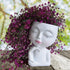 Face/ Head Planters, Women Face Small Plant/ Flower Pots with Drainage for Indoor Outdoor Succulents, White Vase Decor for Women Gifts(7 Inch)...