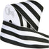 Offray 140640Berwick 2.5" Wide Wired Edge Carnival Grosgrain Ribbon, 25 Yards, Black and White Stripe Pattern...