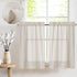 jinchan Beige Kitchen Curtains Linen Tier Curtains 24 Inch Farmhouse Cafe Drapes for Small Window Flax Country Rustic Rod Pocket Bathroom Laundry ...
