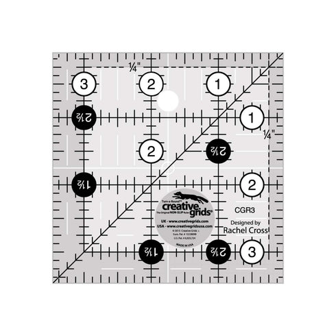 Creative Grids Quilt Ruler 3-1/2in Square - CGR3...