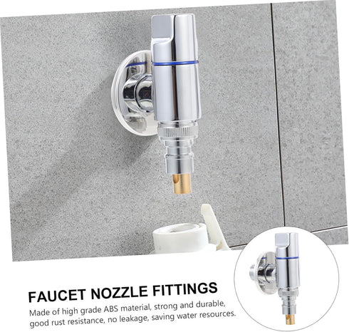 DOITOOL 2pcs Washing Machine Faucet Manual Washing Machine Washing Machine Mini Toilet Accessories Water Spigot Bathroom Accessory Angle Stop Valv...