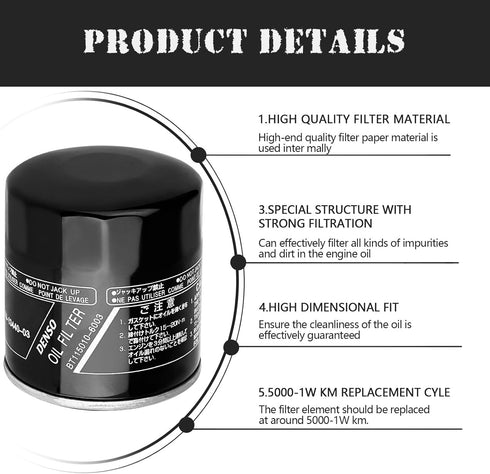 LOCOPOW Oil Filter 69J-13440-04-00 69J-13440-03-00 for Yamaha F150 F175 F200 F225 F250 Outboard Engine FX HO Cruiser SHO SVHO FSH190 195 212 222 2...