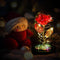 Childom Birthday Gifts for Women,Christmas Flowers Gifts for Her,Women,Mom,Wife,Grandma,Light Up Rose in Glass Dome,Colorful Red Flowers for Chris...