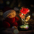 Childom Birthday Gifts for Women,Christmas Flowers Gifts for Her,Women,Mom,Wife,Grandma,Light Up Rose in Glass Dome,Colorful Red Flowers for Chris...