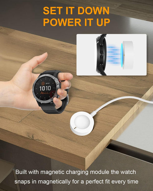 Charger Dock Compatible for Fossil Gen 4 Gen 5 Gen 5E Gen 6 Michael Kors Runway, Skagen falster 2, Misfit Vapor 2, Diesel Guard 2.5 - USB Charging...