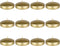 Mega Candles 12 pcs Unscented Gold Floating Candles, Hand Poured Wax Candle 3 Inch Diameter, Home Décor, Wedding Receptions, Baby Showers, Birthda...