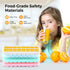 Ice Cube Tray, Soft Silicone Ice Tray with PP Lid, Flexible Ice Cube Trays for Freezer (24 Cubes, Blue)...